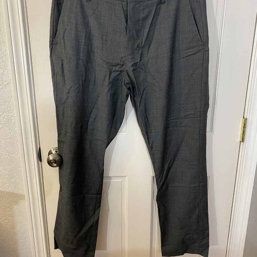 Bonobos Wool Dress Pants – Gray – W35 L30 – Athletic Fit